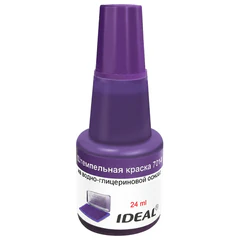 Краска штемпельная TRODAT IDEAL 7014, фиолетовая, 24 мл, на водно-глицериновой основе, 206917/<wbr/>219404