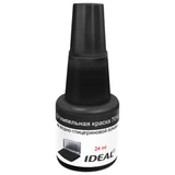 Краска штемпельная TRODAT IDEAL 7014, черная, 24 мл, на водно-глицериновой основе, 206915/219403