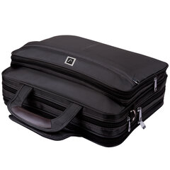 Сумка портфель BRAUBERG CONTROL с отделением для ноутбука 15,6", 2 отделения, темно-серая, 29&times;39&times;11 см, 240398