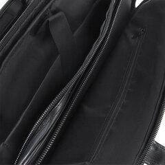 Сумка портфель BRAUBERG CARBON с отделением для ноутбука 15-16", 2 отделения, экокожа, черная, 32&times;41&times;12 см, 240399