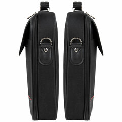 Сумка портфель BRAUBERG PROCESSOR с отделением для ноутбука 13-14", откидная крышка, "Profi", черная, 28&times;37&times;7 см, 240440