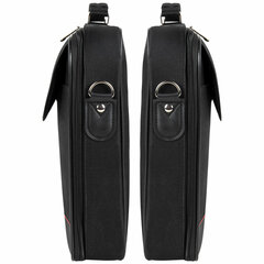 Сумка портфель BRAUBERG MOTIVE с отделением для ноутбука 15,6", откидная крышка, &laquo;Profi&raquo;, черная, 30&times;40&times;7 см, 240441