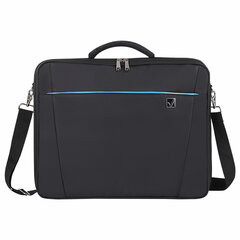 Сумка портфель BRAUBERG SYDNEY с отделением для ноутбука 17,3", откидная крышка, черная, 34&times;44&times;6 см, 240449