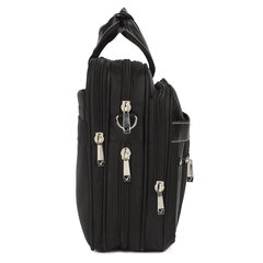 Сумка портфель BRAUBERG CARBON с отделением для ноутбука 15-16", 2 отделения, черная, 31&times;41&times;13 см, 240509