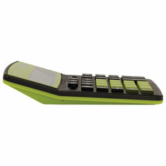 Калькулятор настольный BRAUBERG EXTRA COLOR-12-BKLG (206&times;155 мм), 12 разрядов, двойное питание, ЧЕРНО-САЛАТОВЫЙ, 250477