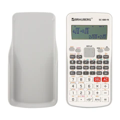 Калькулятор инженерный BRAUBERG SC-880-N, 417 функций, 10+2 разрядов, батарея, БЕЛЫЙ, 250526