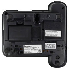 Телефон PANASONIC KX-TS2356RUB, черный, память 50 номеров, АОН, ЖК-дисплей с часами, тональный / импульсный режим