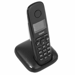 Радиотелефон GIGASET A170, память 50 номеров, АОН, повтор, часы, черный