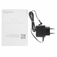 Радиотелефон GIGASET A170, память 50 номеров, АОН, повтор, часы, черный