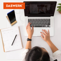 Подставка держатель для телефона/<wbr/>смартфона/<wbr/>планшета настольная из бамбука, DASWERK (ДАСВЕРК), 263155