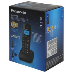 Радиотелефон PANASONIC KX-TGB610RUB, память 50 номеров, АОН, повтор, часы/будильник, чёрный