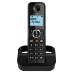 Радиотелефон TEXET TX-D5605A, память 100 номеров, АОН, повтор, спикерфон, часы/<wbr/>будильник, черный