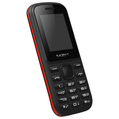 Телефон мобильный TEXET TM-130, 2 SIM, 1,77", 32 МБ, microSD, FM, фонарик, черный