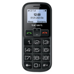 Телефон мобильный TEXET TM-B322, 2 SIM, 1,44", microSD, FM, MP3, фонарик, SOS, черный