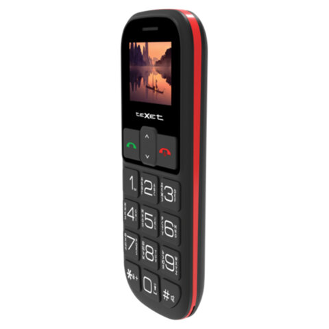 Телефон мобильный TEXET TM-B322, 2 SIM, 1,44", microSD, FM, MP3, фонарик, SOS, черный
