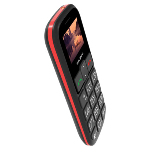 Телефон мобильный TEXET TM-B322, 2 SIM, 1,44", microSD, FM, MP3, фонарик, SOS, черный