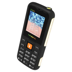 Телефон мобильный TEXET TM-D400, 2 SIM, 1,77", 32 Мб, microSD, FM, MP3, IP54, фонарик, черный