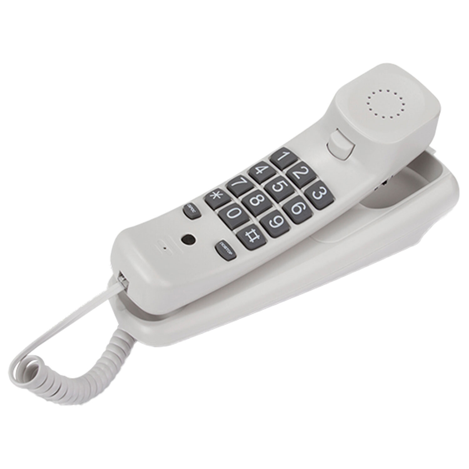 Телефон TEXET TX-219, тональный / импульсный режим, повтор, серый