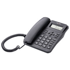 Телефон TEXET TX-264, АОН, спикерфон, тон/<wbr/>импульсный режим, часы/<wbr/>будильник, SOS, повтор, черный
