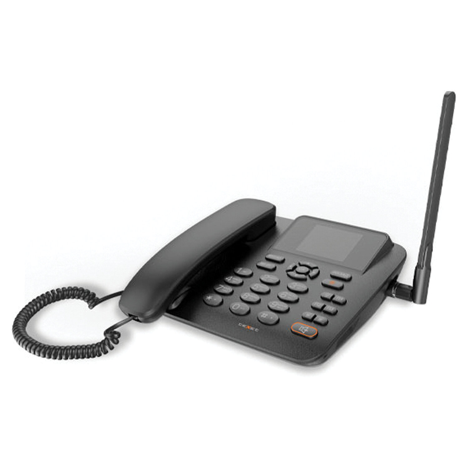 Телефон сотовый офисный TEXET FX-200, 2 SIM, 2,4", 512 Мб, microSD, FM, MP3, Bluetooth, спикерфон,черный