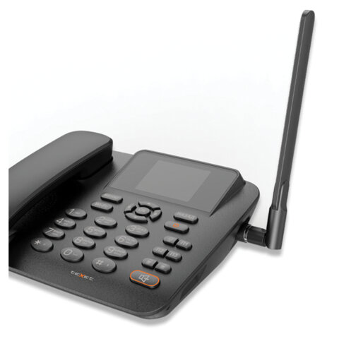 Телефон сотовый офисный TEXET FX-200, 2 SIM, 2,4", 512Мб,microSD, FM, MP3, BT, спикерфон,черный