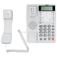 Телефон SANYO RA-S408W, спикерфон, память 55 номеров, тональный / импульсный режим, белый