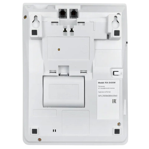 Телефон SANYO RA-S408W, спикерфон, память 55 номеров, тональный / импульсный режим, белый - фото 4