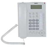 Телефон SANYO RA-S517W, спикерфон, память 30 номеров, тональный / импульсный режим, белый