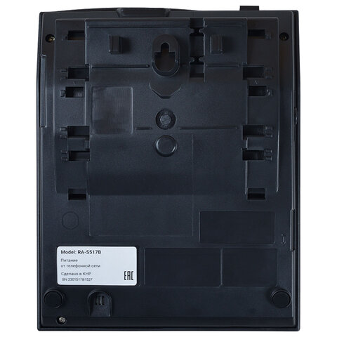 Телефон SANYO RA-S517B, спикерфон, память 30 номеров, тональный / импульсный режим, черный - фото 4