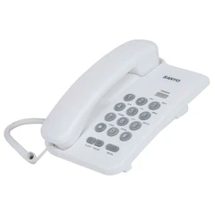 Телефон проводной SANYO RA-S108W, тональный / импульсный режим, повтор, белый