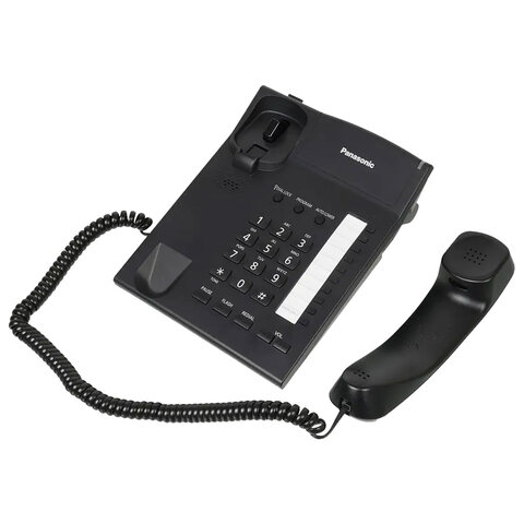 Телефон PANASONIC KX-TS2382RUB, память 10 последних набранных номеров, тональный/импульсный режим, повтор, чёрный - фото 3