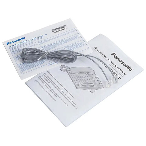 Телефон PANASONIC KX-TS2388RUB, АОН, спикерфон, память 50 номеров в справочнике, тональный/импульсный режим, чёрный - фото 5