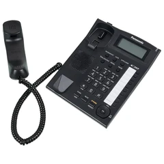 Телефон PANASONIC KX-TS2388RUB, АОН, спикерфон, память 50 номеров в справочнике, тональный/<wbr/>импульсный режим, чёрный