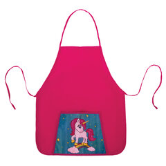 Набор для уроков труда ЮНЛАНДИЯ, клеенка ПВХ, накидка фартук с нарукавниками, &laquo;Neon unicorn&raquo;, 270197