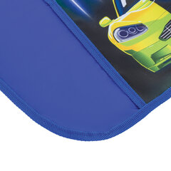 Набор для уроков труда ЮНЛАНДИЯ, клеенка ПВХ, фартук с нарукавниками, &laquo;Neon car&raquo;, 270198