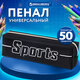 Пенал BRAUBERG, 1 отделение, полиэстер, "Sport", черный, 19х4х6 см, 270267