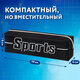 Пенал BRAUBERG, 1 отделение, полиэстер, "Sport", черный, 19х4х6 см, 270267