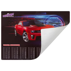Настольное покрытие ЮНЛАНДИЯ, А3+, пластик, 46&times;33 см, &laquo;Red Car&raquo;, 270398