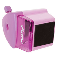 Точилка механическая ПИФАГОР &laquo;Домик гнома&raquo;, металлический механизм, корпус розовый, 270424