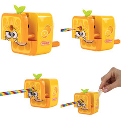 Точилка механическая ПИФАГОР &laquo;Апельсин&raquo;, корпус оранжевый, 270426