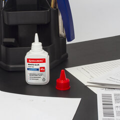 Клей ПВА КОМПЛЕКТ 10 штук х 45 г (бумага, картон, дерево), ВЫГОДНАЯ УПАКОВКА, BRAUBERG, 270433