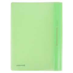 Скоросшиватель пластиковый BRAUBERG &laquo;Pastel&raquo; А4, 130/<wbr/>180 мкм, мятный, 270458