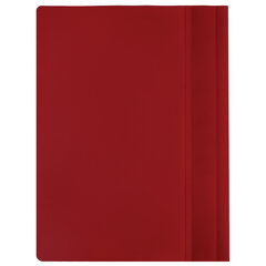 Скоросшиватель пластиковый МАЛОГО ФОРМАТА (160&times;228 мм), А5, BRAUBERG, 130/<wbr/>180 мкм, красный, 270460