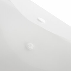 Папка-конверт с кнопкой BRAUBERG А4 до 100 л. матовая прозрачная СВЕРХПРОЧНАЯ 0,18 мм, 270471