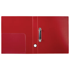 Папка на 2 кольцах BRAUBERG &laquo;Стандарт&raquo;, 40 мм, красная, до 300 листов, 0,9 мм, 270480