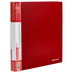 Изображение товара Папка на 4 кольцах, ширина 25 мм, BRAUBERG EXTRA, до 170 листов, КРАСНАЯ, 0,7 мм, 270545
