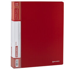 Изображение товара Папка на 4 кольцах BRAUBERG EXTRA, красная, для 300 листов