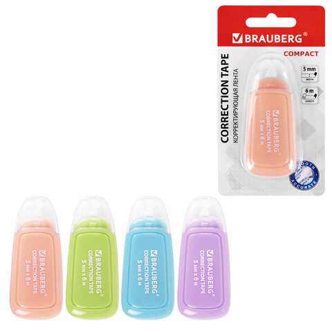 �������������� ����� BRAUBERG COMPACT PLUS PASTEL, 5 �� � 6 �, ������ �������, �������, 270551 �����