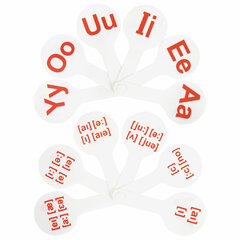 Веер-касса &laquo;Английские гласные и согласные&raquo; ЮНЛАНДИЯ, НАБОР 2 штуки, европодвес, 270561