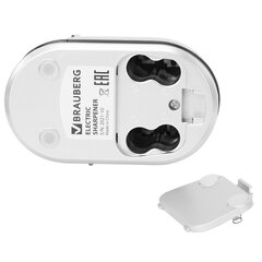 Точилка электрическая BRAUBERG ONE фреза с автостопом, 4 батарейки AA/<wbr/>USB (под адаптер), 270577